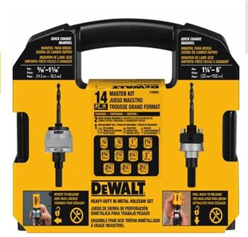 Kit Hole Saw (13pcs) Dewalt