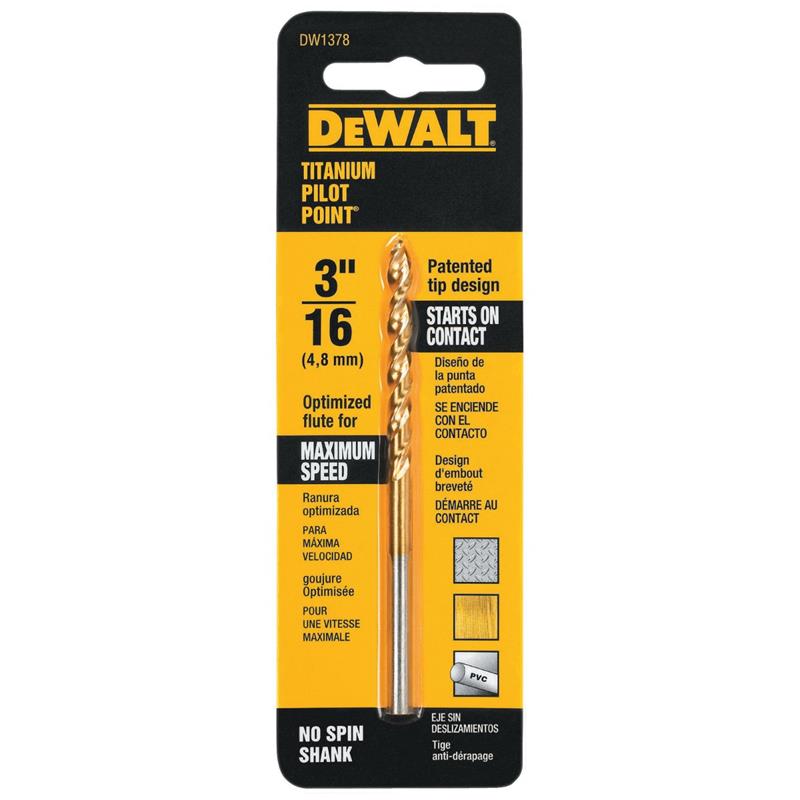 MECHE DEWALT 3/16 (TITANIUM)