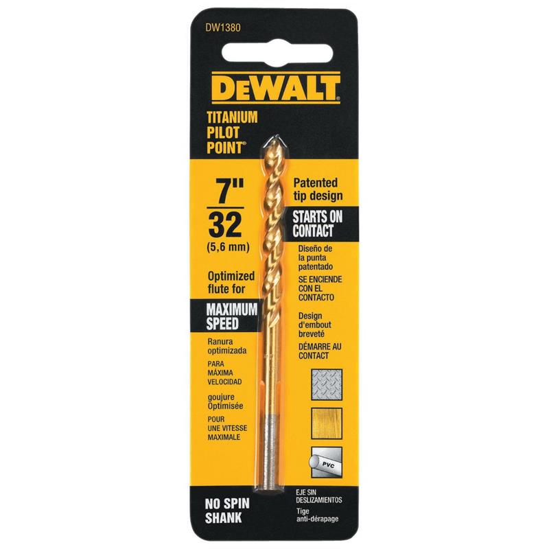 MECHE DEWALT 7/32 (TITANIUM)