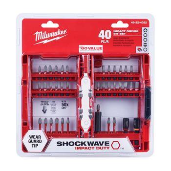 Milwaukee 48-32-4022 Shockwave Impact Duty Driver Bit Set - 40 Piece