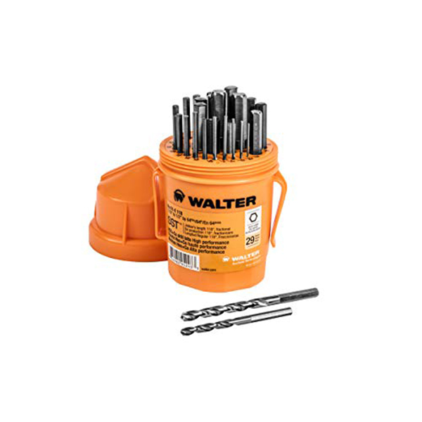 Jeux de 29 forets SST en acier rapide - 1/16" - 1/2"  - pointe 118° - fractionnaire