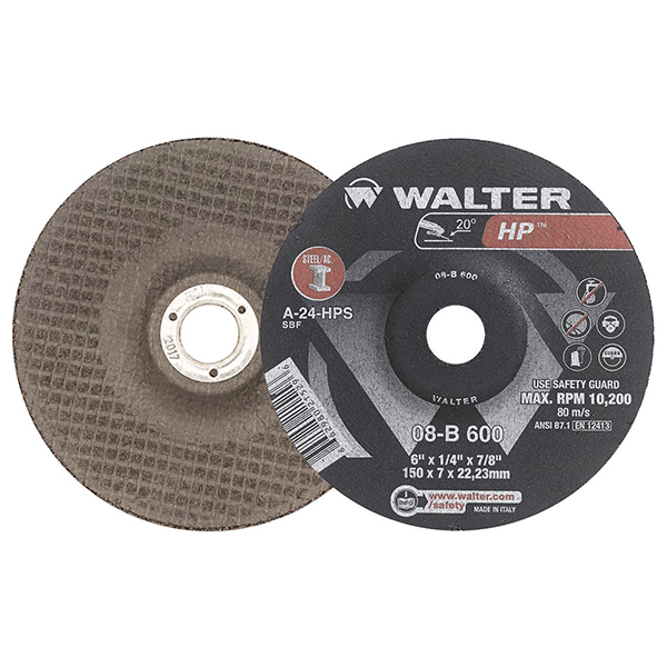 Meule à rectifier haute performance HP™6" x 1/4" x 7/8" type 27   Prix à la pièce / Vendu en paquet de 25