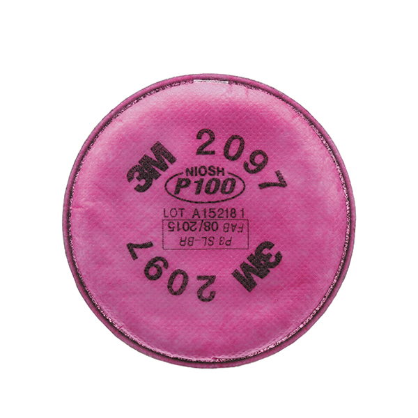 Filtre P100 2097 avec protection contre les concentrations nuisibles de vapeurs organiques 3M (2/Pqt)