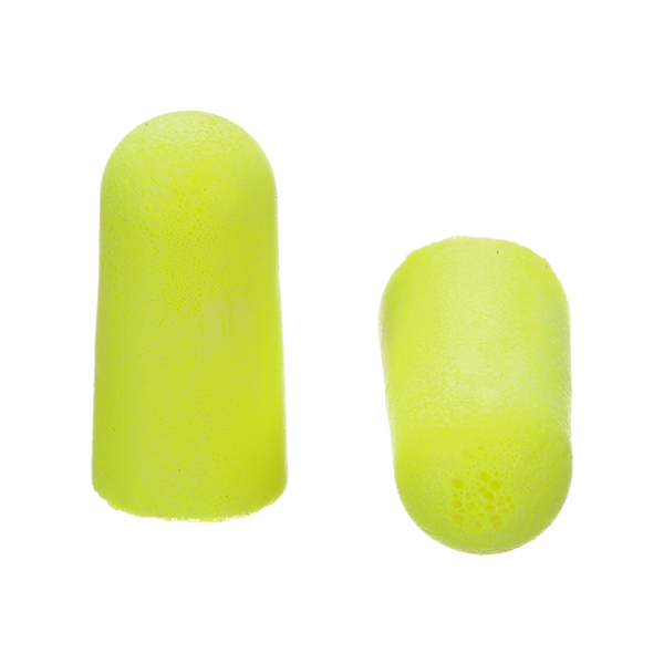 3M E-A-Rsoft Yellow Neons Single-Use Earplugs (box of 200 pairs)