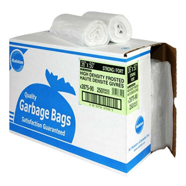 Sac à ordures givré fort 43"x48" 200/bte