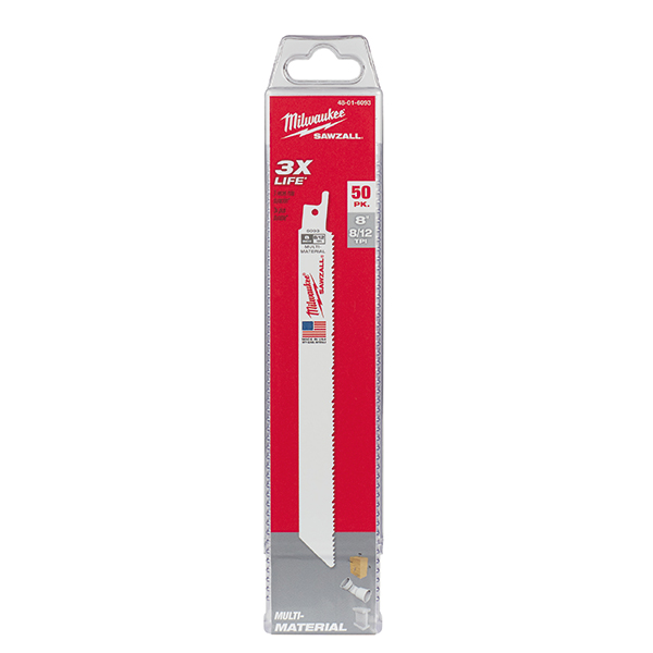 8" 8/12 TPI SAWZALL® Blades (50 Pk)