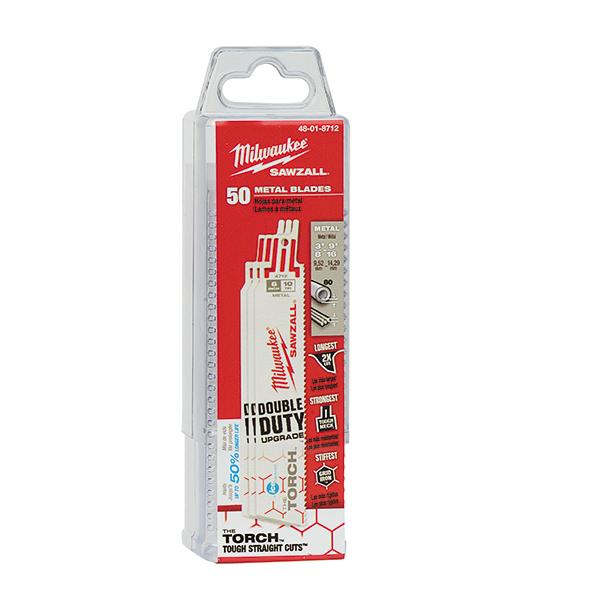 6" 10 TPI The Torch™ Ice Hardened™ SAWZALL® Blades (50 Pk)