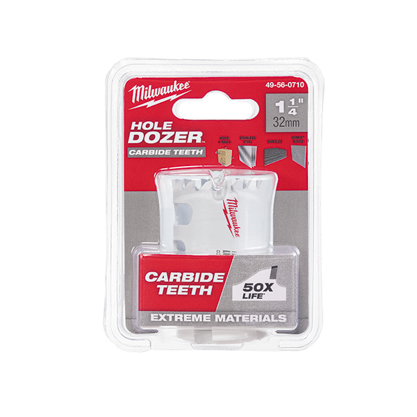 Scie-cloche HOLE DOZER de 1-1/4 po avec dents de carbure - Milwaukee - 49-56-0710