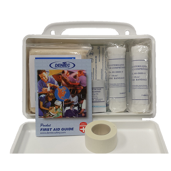 Type 1, CR8000  First Aid kit for car - Norm CAN/CSA Z1220-17, Automotive, Small Plastic Case