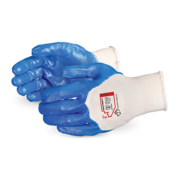 Gants Dexterity NT en tricot de coton de 15 jauges avec paumes en nitrile. Taille 10 -   Prix à la paire / Vendu en paquet de 12 paires