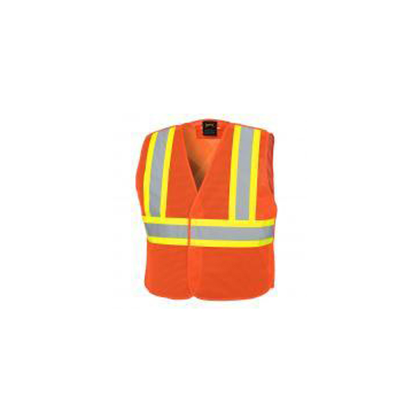 Veste de signalisation haute visibilité  orange  - L/XL
