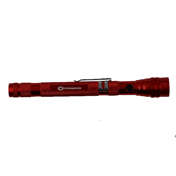 CR7003 Extendable red flashlight with magnet