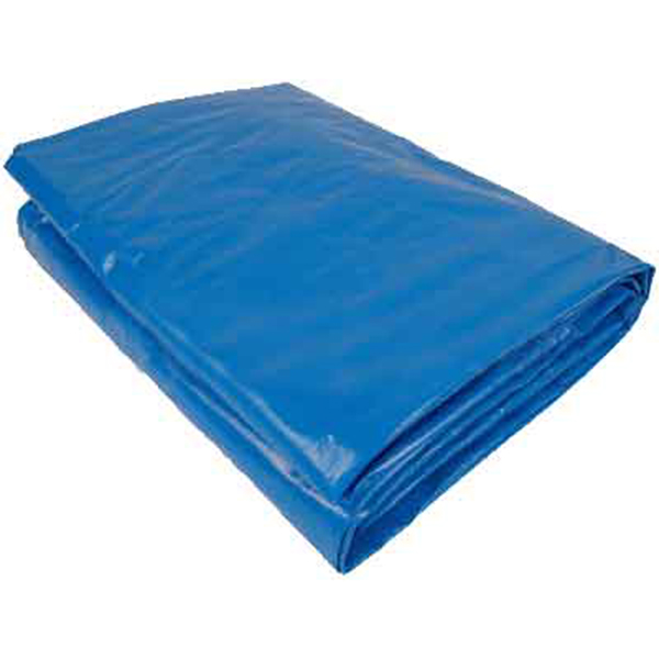 CR9005 Blue tarpaulin in P.E.H.D for intensive use weaving 8 x 8 size 18 'x 24'